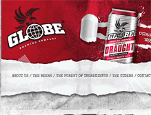 Tablet Screenshot of globebrewingco.com
